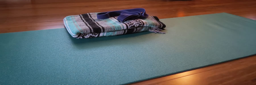 A yoga mat